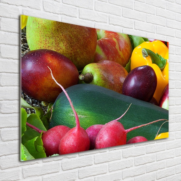 Acrylbild Fotodruck Obst und Gemüse