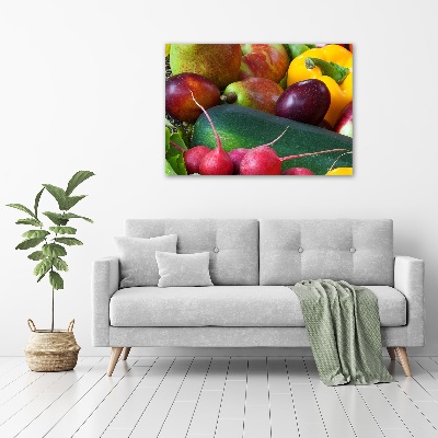 Acrylbild Fotodruck Obst und Gemüse