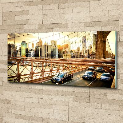 Acrylbild Fotodruck Brooklyn Bridge