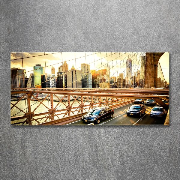Acrylbild Fotodruck Brooklyn Bridge