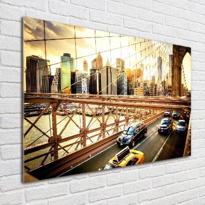 Acrylbild Fotodruck Brooklyn Bridge