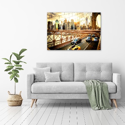Acrylbild Fotodruck Brooklyn Bridge