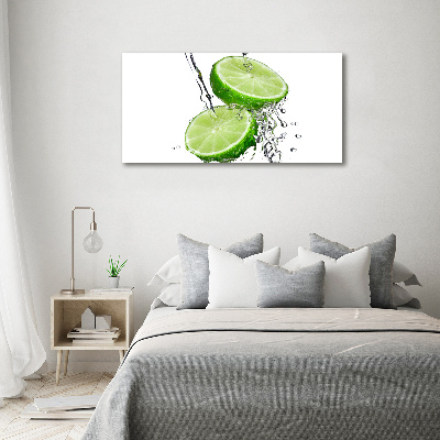 Acrylglas-Druck Limetten und Wasser