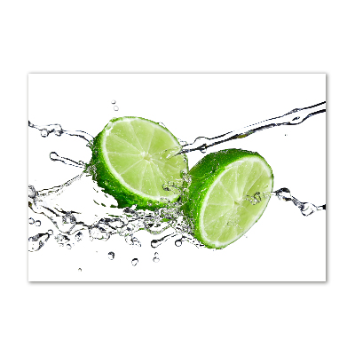 Acrylglas-Druck Limetten und Wasser
