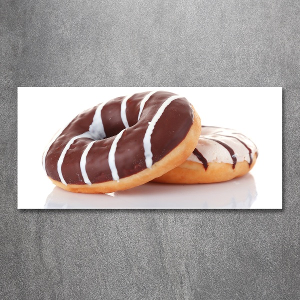 Foto auf Acryl Schokoladen-Donuts