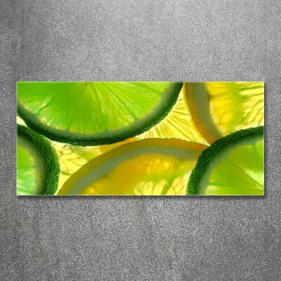 Acrylbild Fotodruck Limette und Zitrone