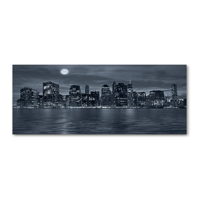 Acrylbild Fotodruck New York bei Nacht