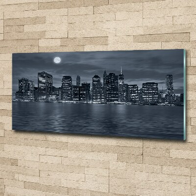 Acrylbild Fotodruck New York bei Nacht
