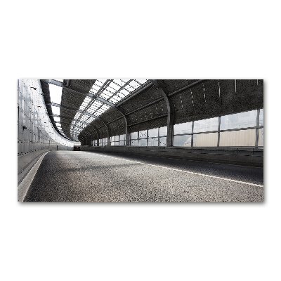 Acrylglas-Druck Straße im Tunnel
