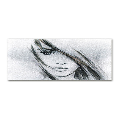 Acrylbild Fotodruck Porträt einer Frau