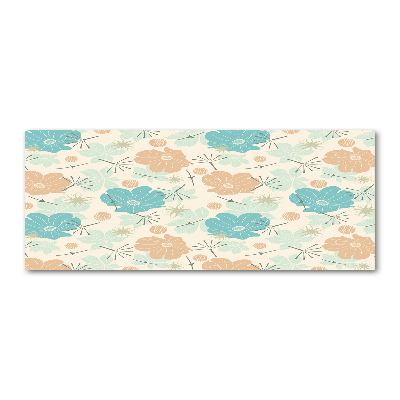 Acrylbild Fotodruck Blumenmuster