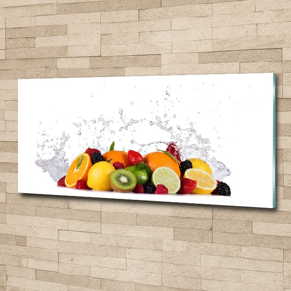 Foto auf Acryl Obst und Wasser