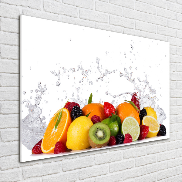 Foto auf Acryl Obst und Wasser