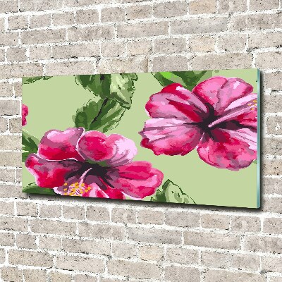Acrylglas-Druck Hawaiianische Blumen