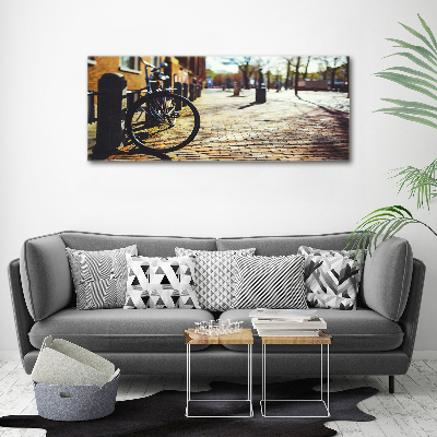 Acrylbild Fotodruck Radfahren in Amsterdam