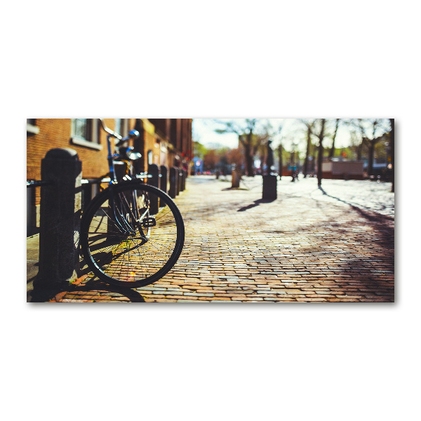 Acrylbild Fotodruck Radfahren in Amsterdam
