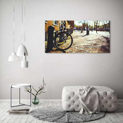 Acrylbild Fotodruck Radfahren in Amsterdam