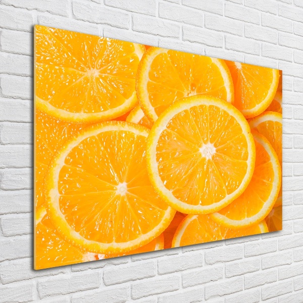 Acrylbild Fotodruck Orangenscheiben
