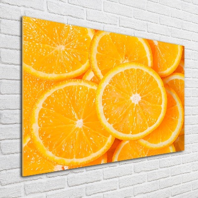 Acrylbild Fotodruck Orangenscheiben