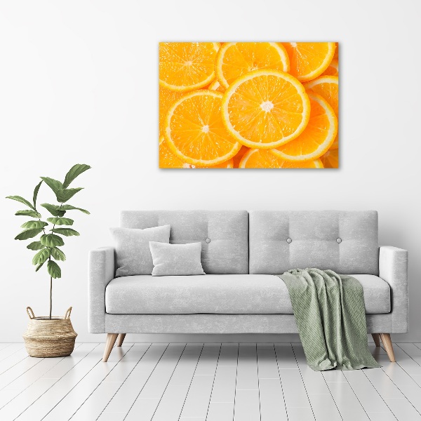 Acrylbild Fotodruck Orangenscheiben