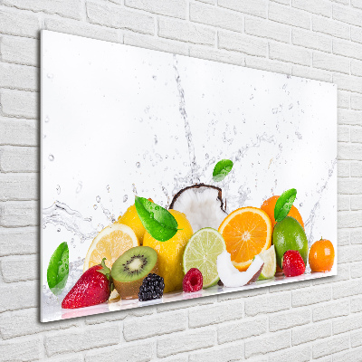 Acrylbild Fotodruck Obst und Wasser