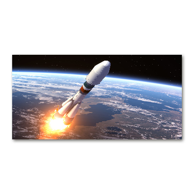 Acrylglas-Druck Weltraumrakete