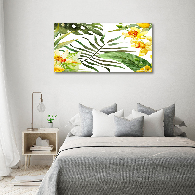 Bild auf Acrylglas Tropische Blumen