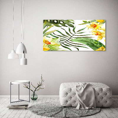 Bild auf Acrylglas Tropische Blumen