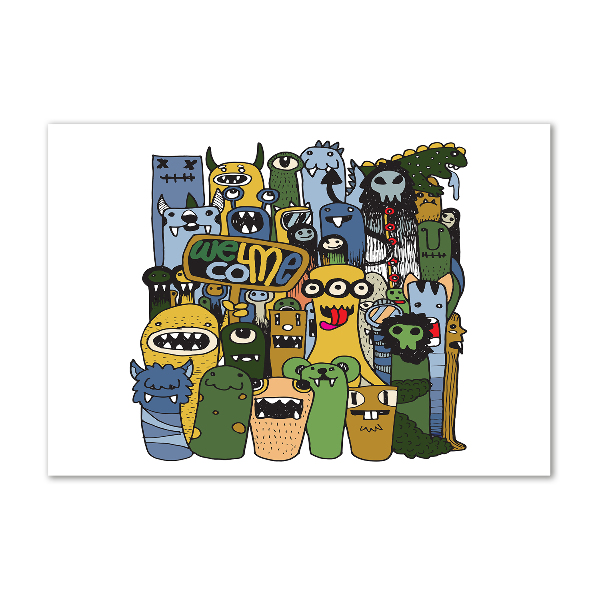 Foto auf Acryl Verrückte Monster