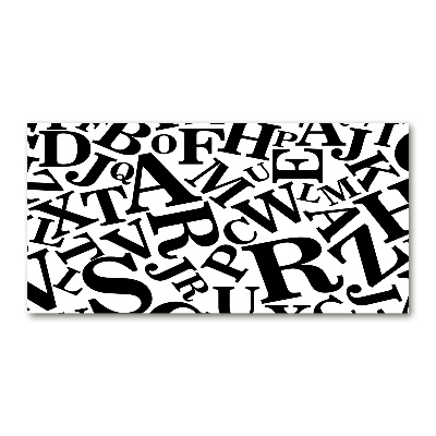 Foto auf Acryl Alphabet