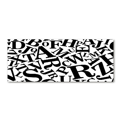 Foto auf Acryl Alphabet