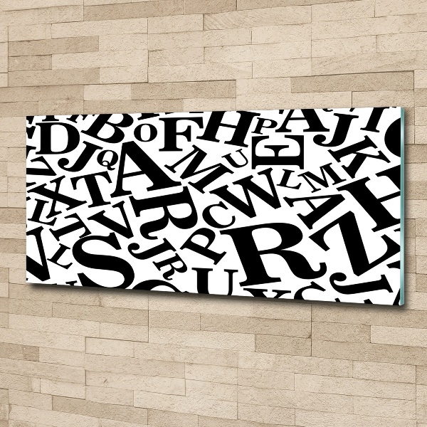 Foto auf Acryl Alphabet