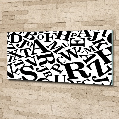 Foto auf Acryl Alphabet