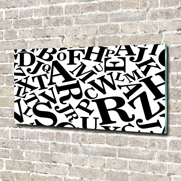 Foto auf Acryl Alphabet