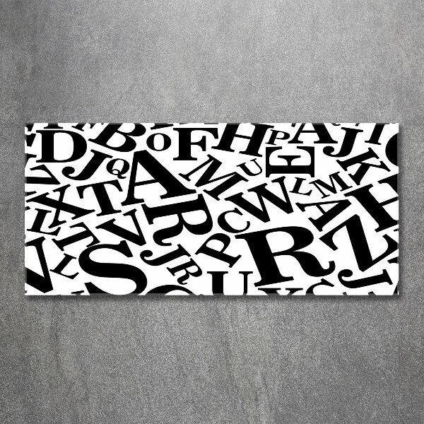 Foto auf Acryl Alphabet