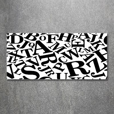 Foto auf Acryl Alphabet