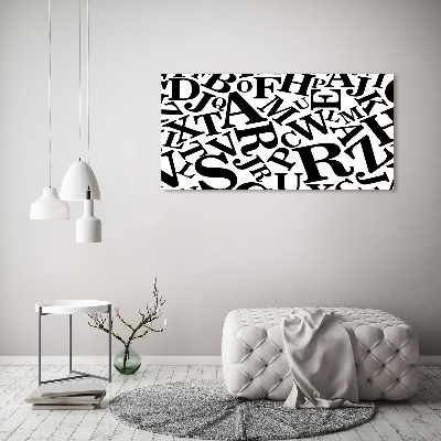 Foto auf Acryl Alphabet