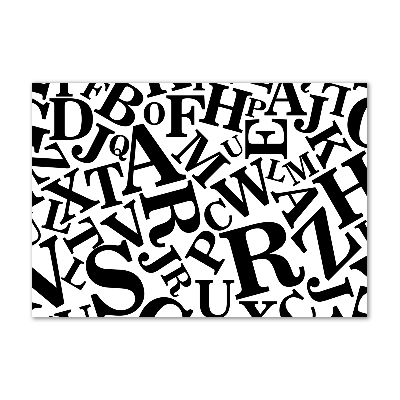 Foto auf Acryl Alphabet