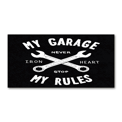 Acrylglas-Druck Meine Garage