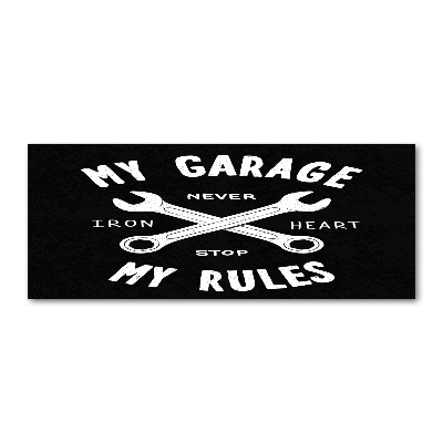 Acrylglas-Druck Meine Garage