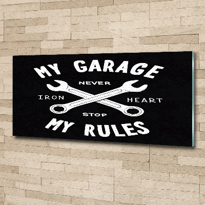 Acrylglas-Druck Meine Garage
