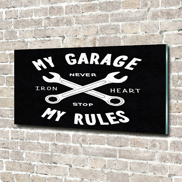 Acrylglas-Druck Meine Garage