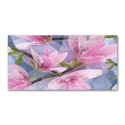 Acrylglas-Druck Rosa Magnolie
