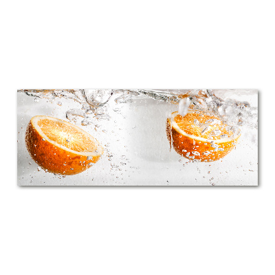 Acrylglas-Druck Orangen unter Wasser