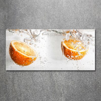 Acrylglas-Druck Orangen unter Wasser