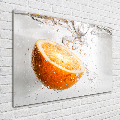 Acrylglas-Druck Orangen unter Wasser