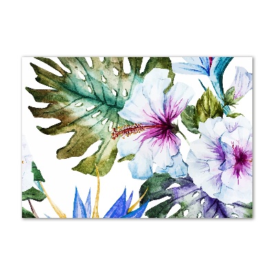 Acrylglas-Druck Hawaiianische Blumen