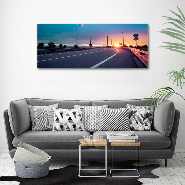 Acrylbild Fotodruck Autobahn