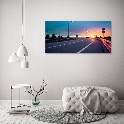 Acrylbild Fotodruck Autobahn