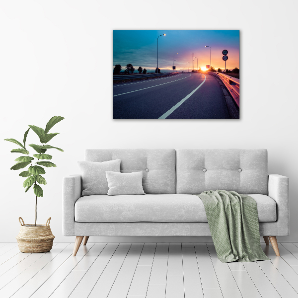 Acrylbild Fotodruck Autobahn